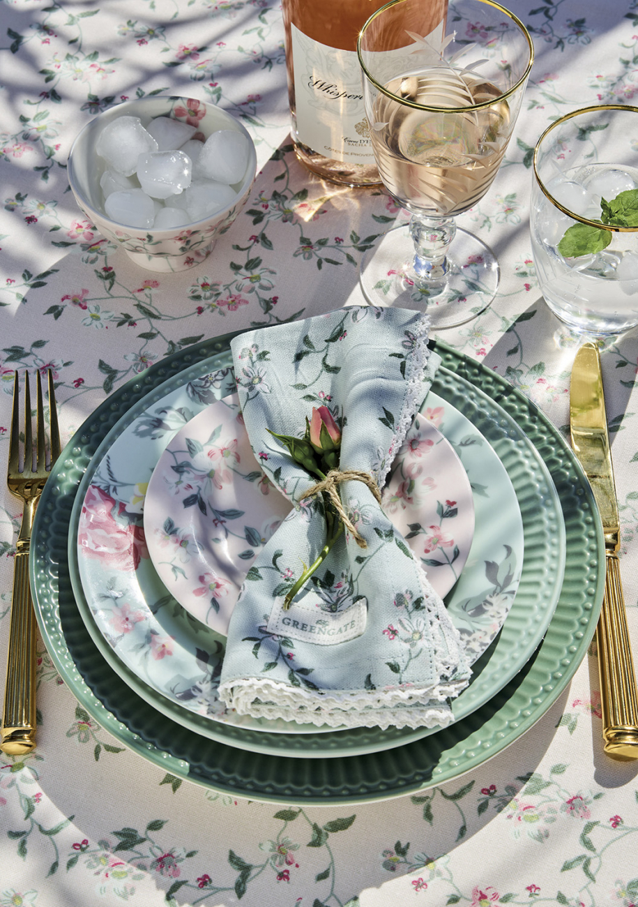 Блюдо "Alice dusty green" LE-VILLAGE ALICE 224165 Зелёный;белый - Вид №1