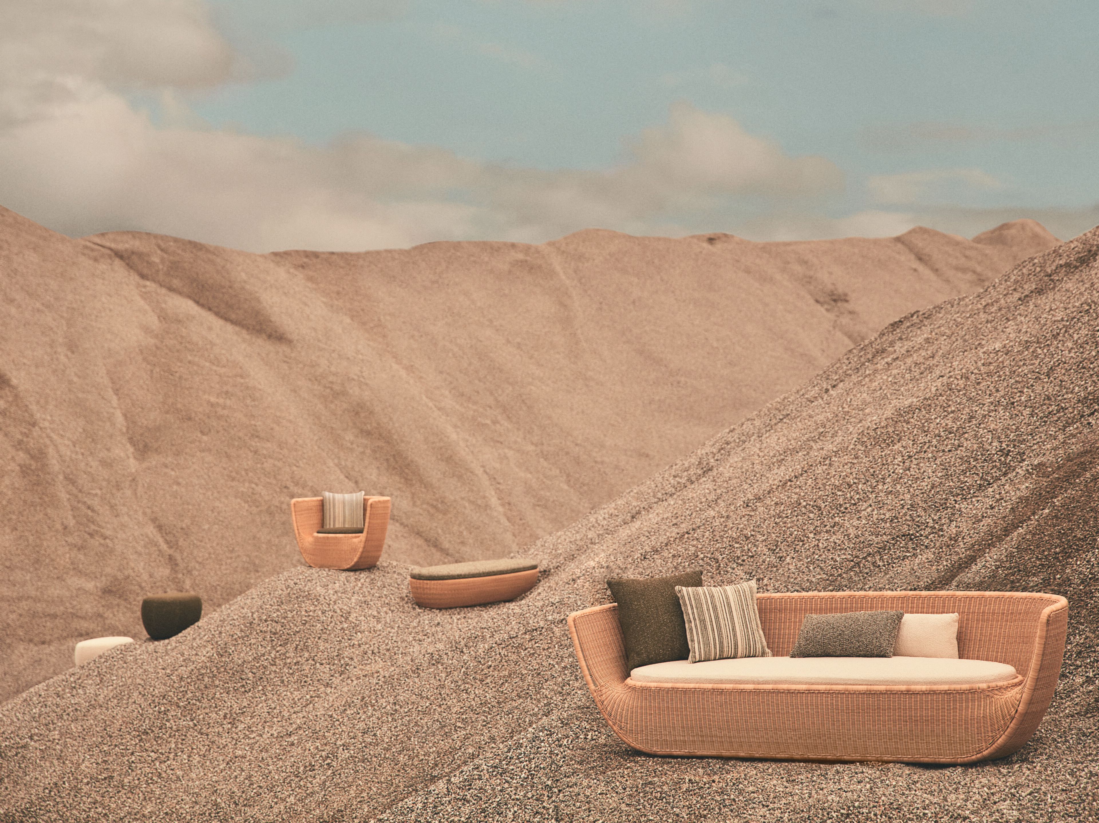 Ткань овальный сад пуфик DE PADOVA послезавтра ARCH-00057825 - Вид №3