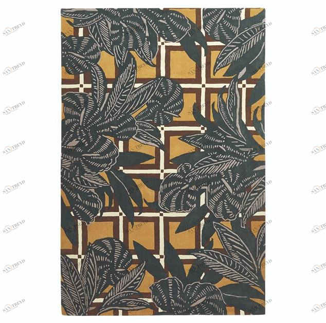 Toulemonde Bochart Прямоугольный шерстяной коврик с цветами Organic sun-id-1449021