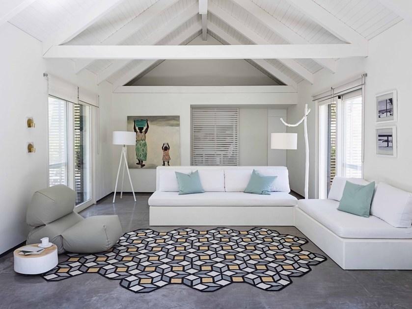 GAN Шерстяной коврик с геометрическими мотивами Kilim sun-id-1354422 - Вид №2