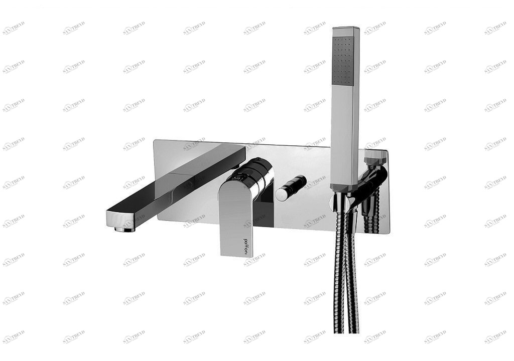 Смеситель для ванны с душем Paffoni Tango TA001CR (с внутренней частью)