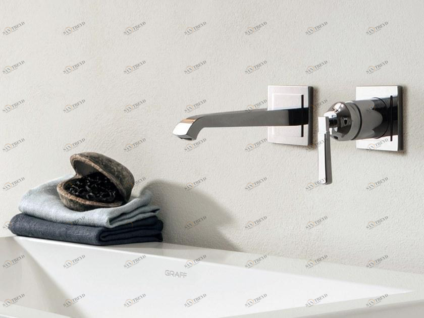 GRAFF Смеситель для умывальника настенный на 2 отверстия Finezza 5156000/5156100