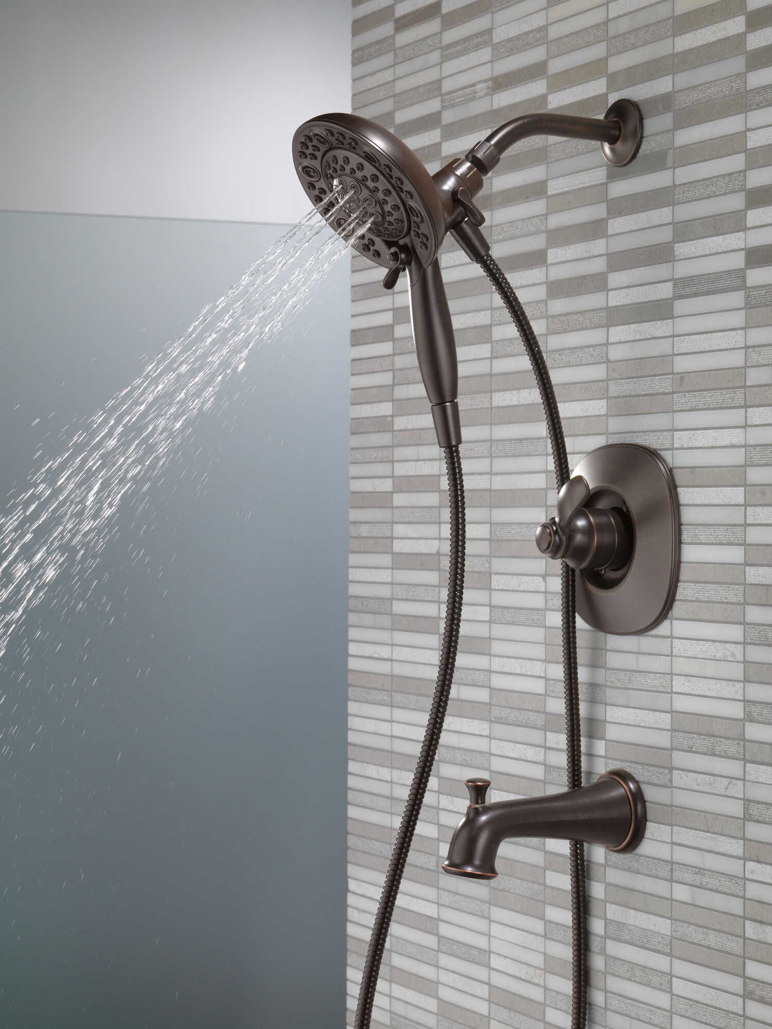 144710-RB-I20 Ванна и душ Monitor® серии 14 с In2ition® Delta Faucet Nura Венецианская бронза - Вид №9