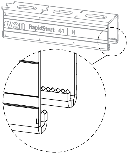 6505224 BIS RapidStrut® Профили монтажные подвешивание и поддержка walraven  - Вид №2