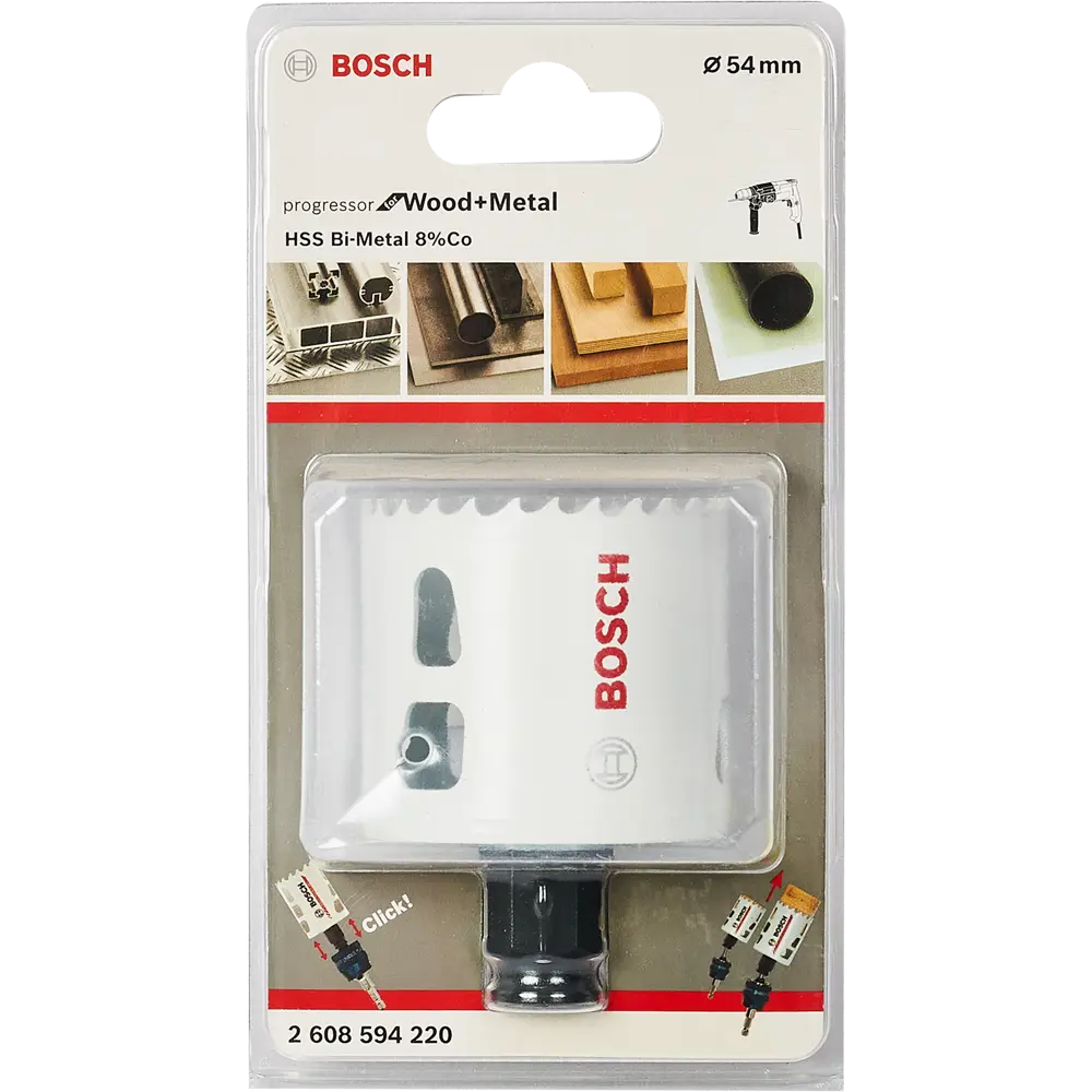Коронка по стали биметаллическая Bosch Progressor 2608594220 54 мм 82857570 STLM-2061967 BOSCH PROFESSIONAL  - Вид №2