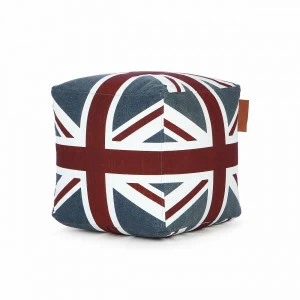 Пуф Londres английский флаг LAZY LIFE PARIS ДИЗАЙНЕРСКИЕ 051200 Белый;красный;синий;разноцветный