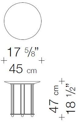 Garbarino Круглый журнальный столик Aureola Aur cf1  - Вид №2