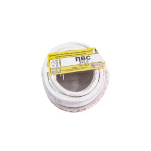 Провод Промэко ПВС 3x1.5 5 м ГОСТ цвет белый 82912096 STLM-2073114