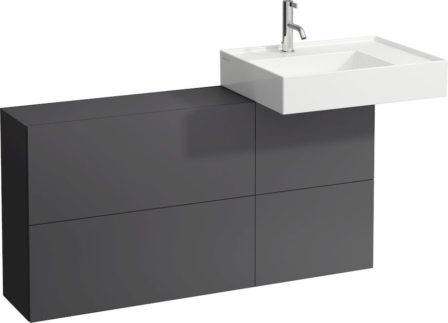 H8103340001111 Раковина с полочкой справа, со специальным скрытым сливом LAUFEN PRO - Вид №8