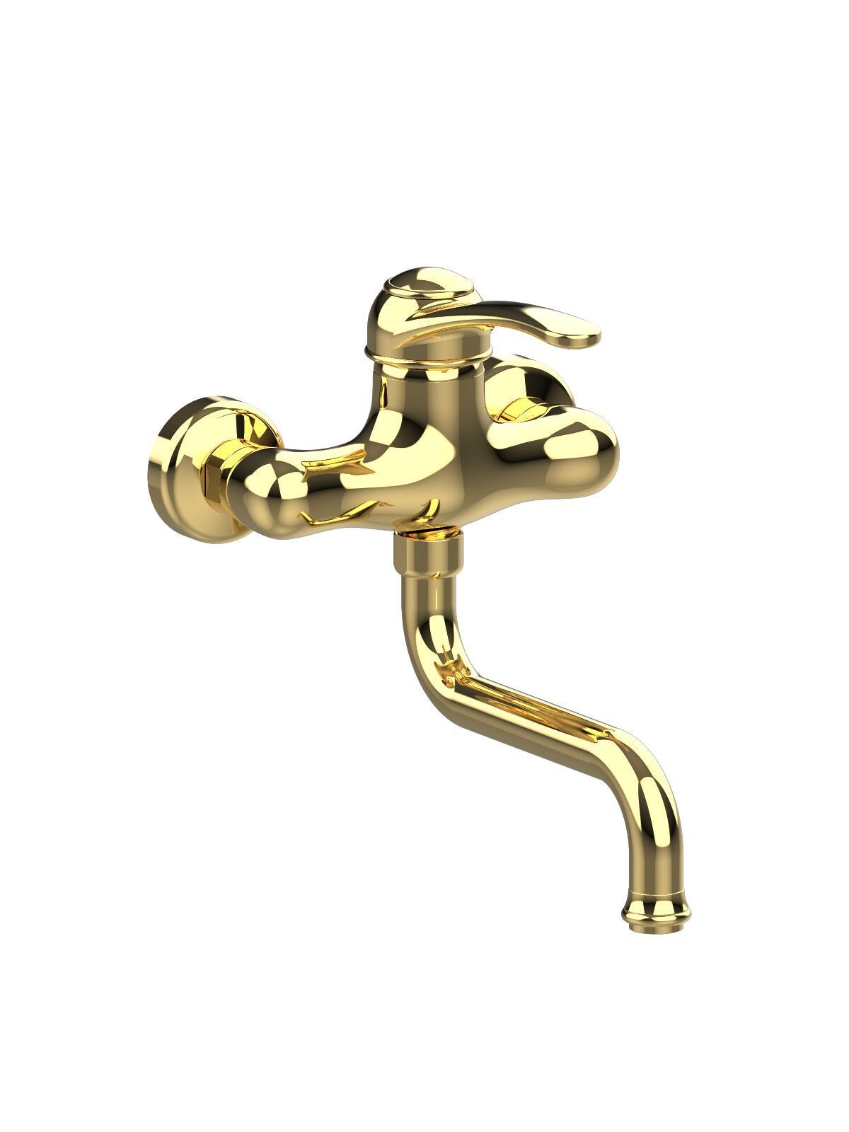 Однорычажный настенный кухонный смеситель с поворотным изливом Rubinetterie Frattini Morgan ARCH-00041635 - Вид №1