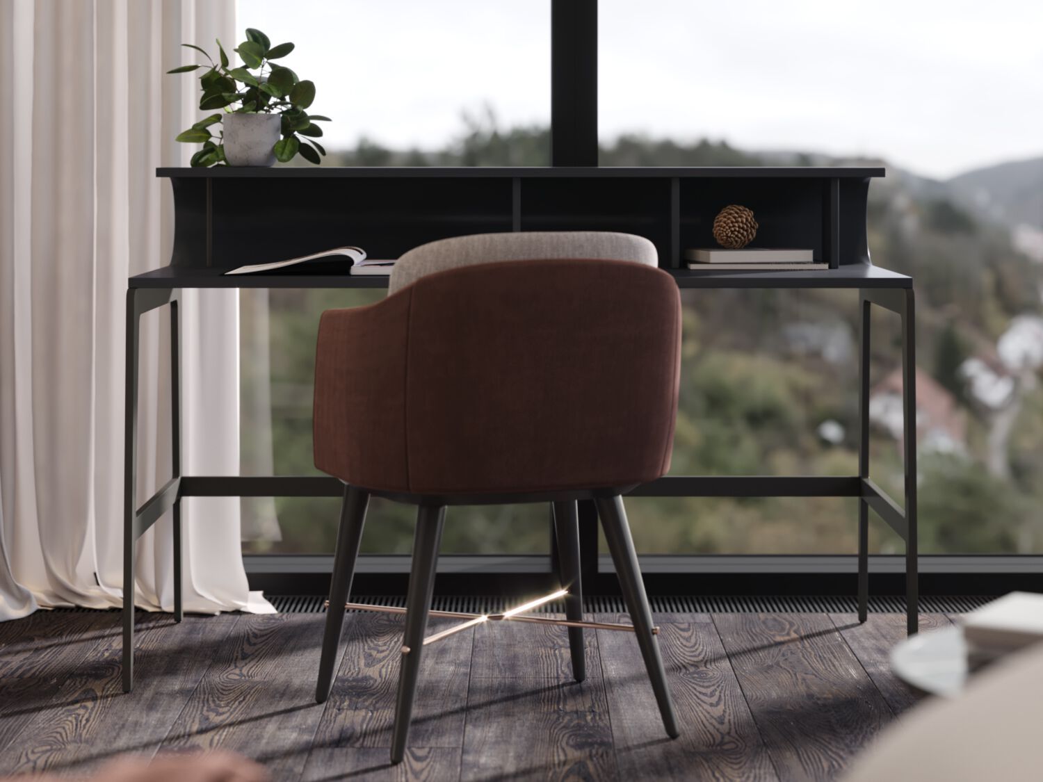 Деревянный письменный стол PRADDY Natur ARCH-00122227 - Вид №5