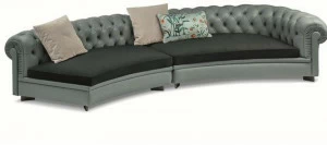 Poltrona Frau Модульный кожаный диван с тафтингом La collezione - divani e poltrone