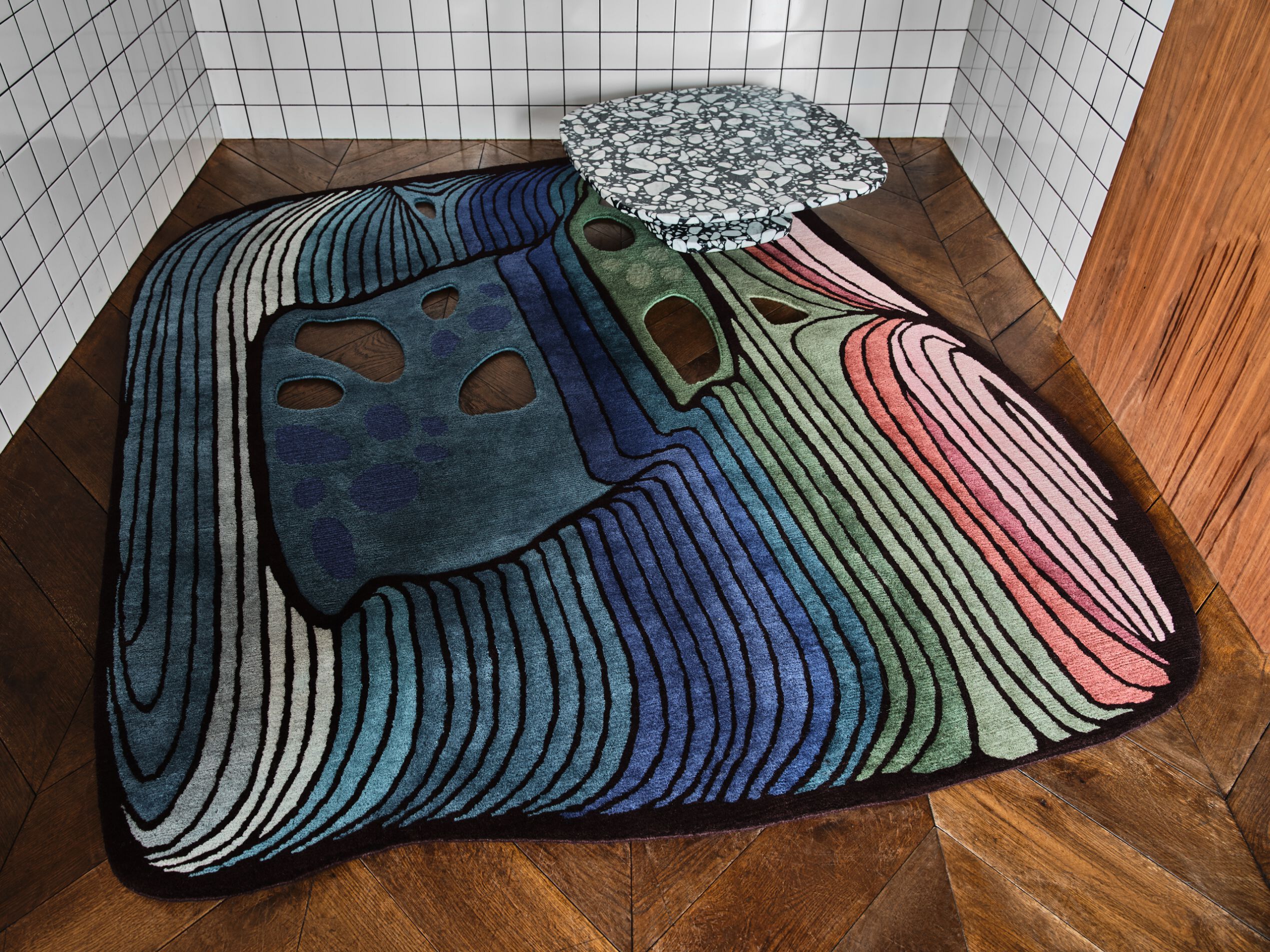 Изогнутый ковер ручной работы Tapis Rouge электрический ARCH-00116026 - Вид №5