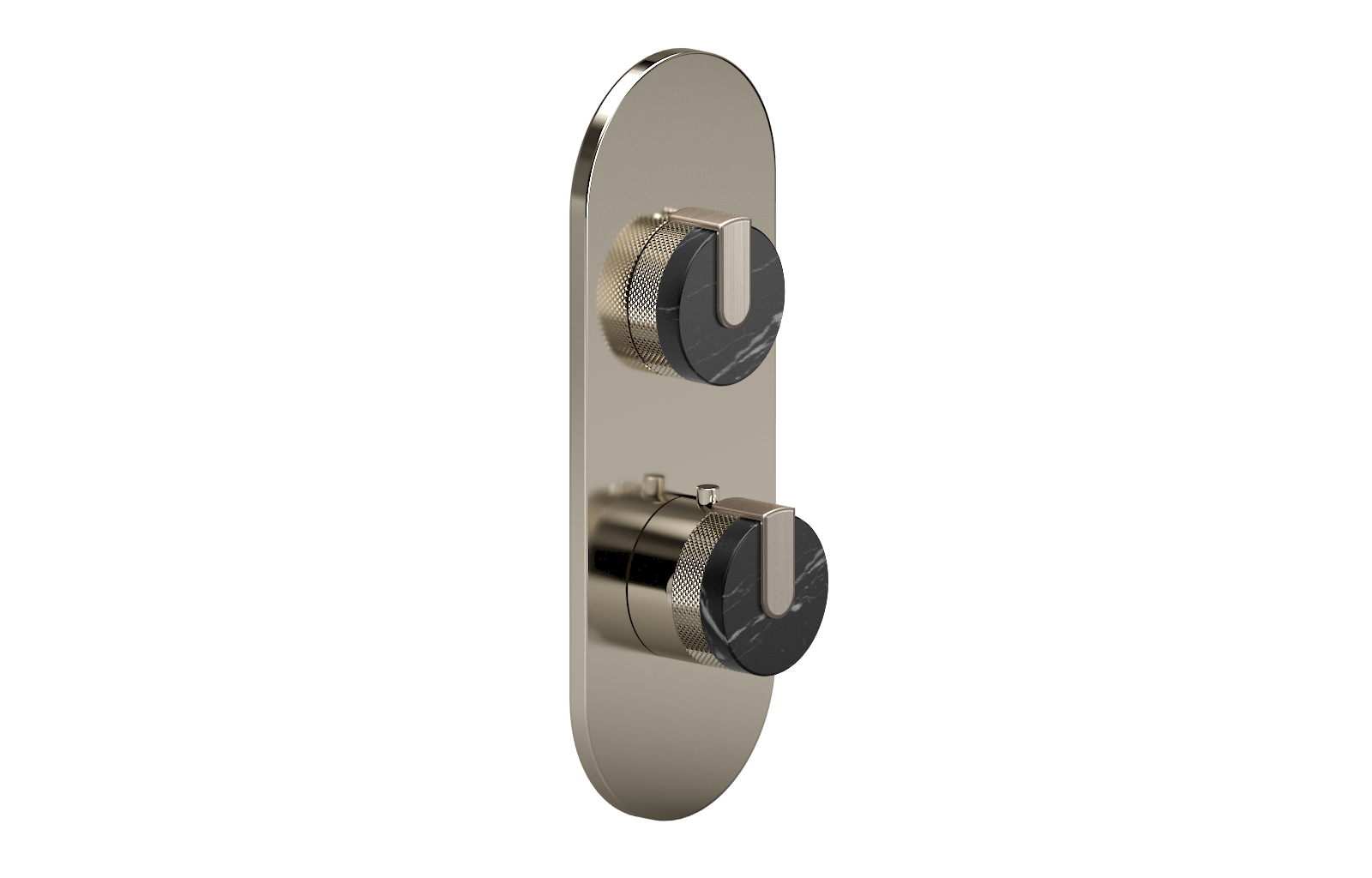 E-8026-R2MBE0-L1BNi-PN-T Планка M-Series с 2 ручками - Внешняя часть GRAFF MOD+