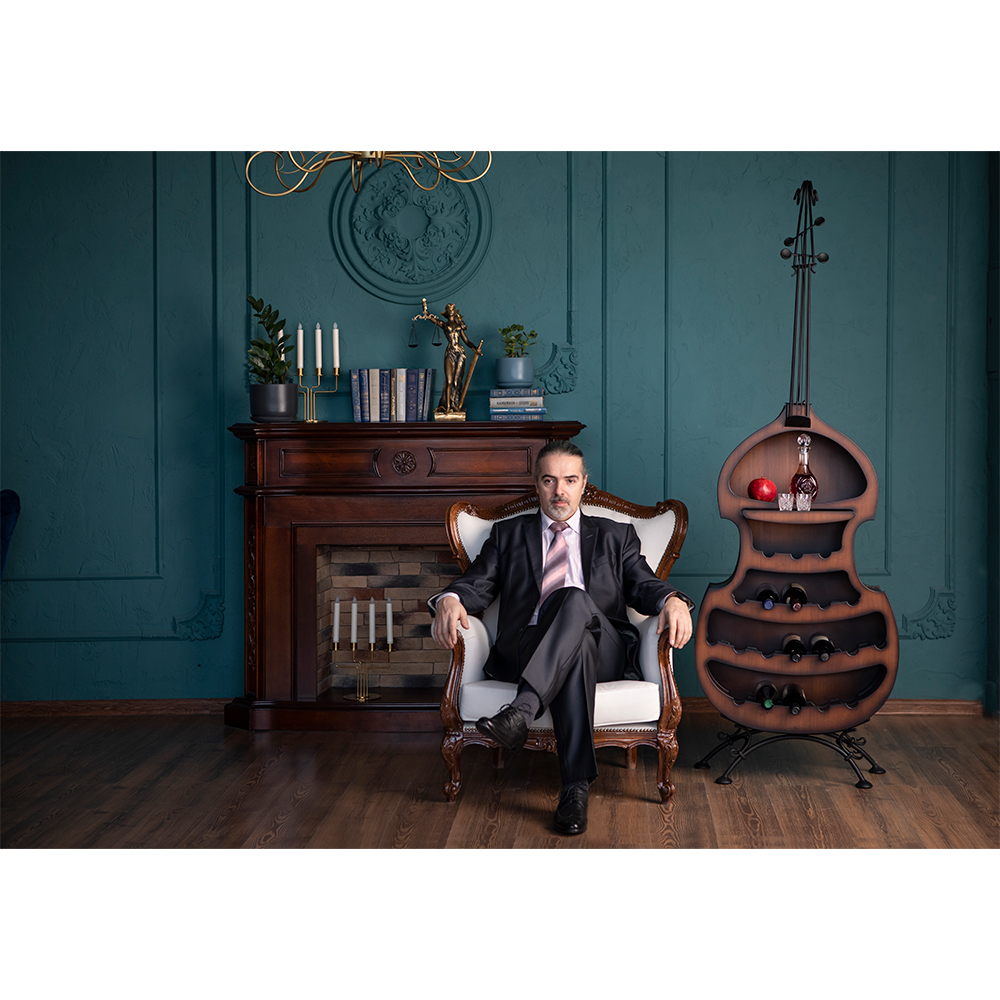 54045 Мини-бар Контрабас 2 Орех BOGACHO 4627138198681 - Вид №3