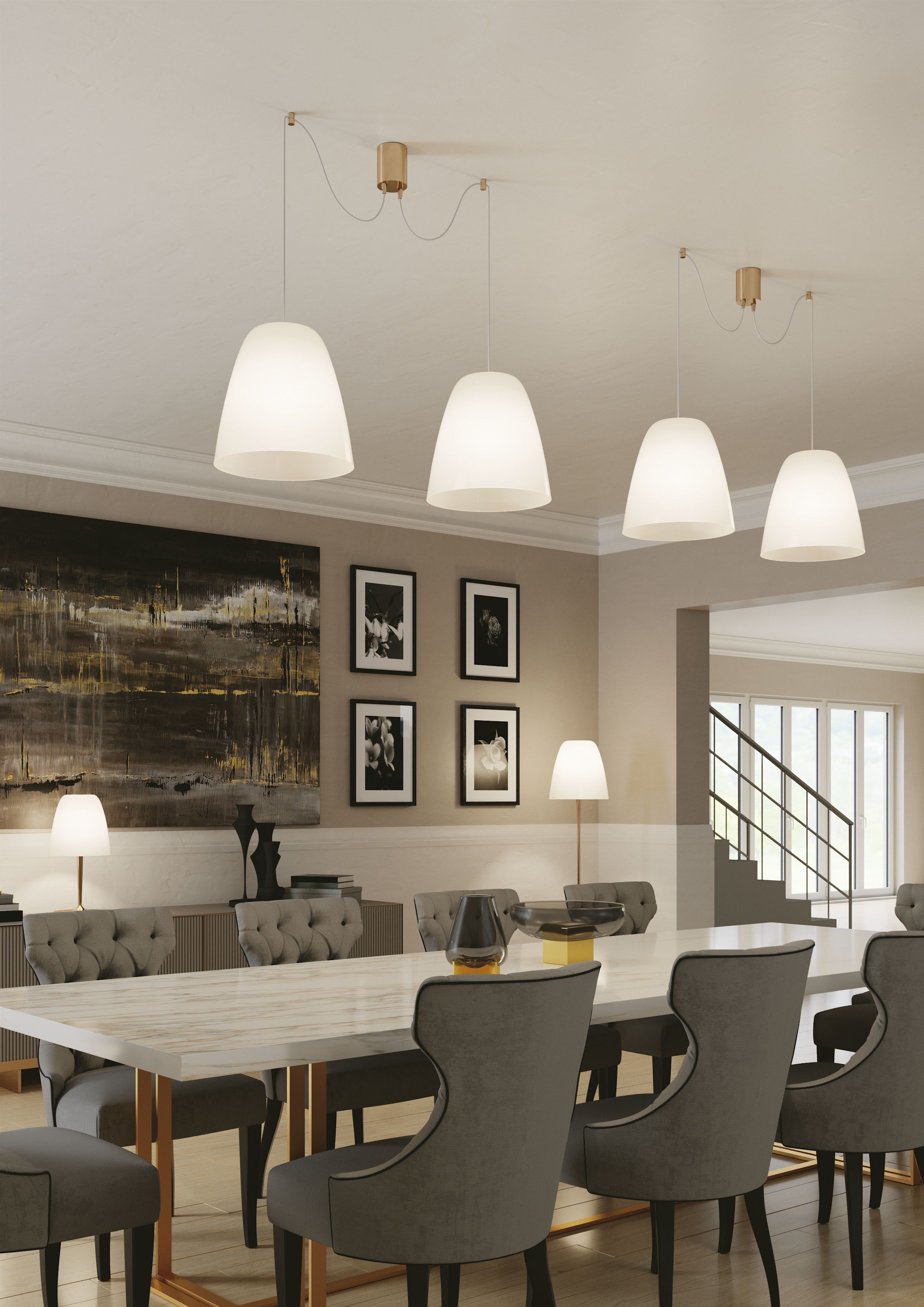 Настольная лампа из дутого стекла и металла Fan Europe Lighting дизайн окружающего света ARCH-00080985 - Вид №1