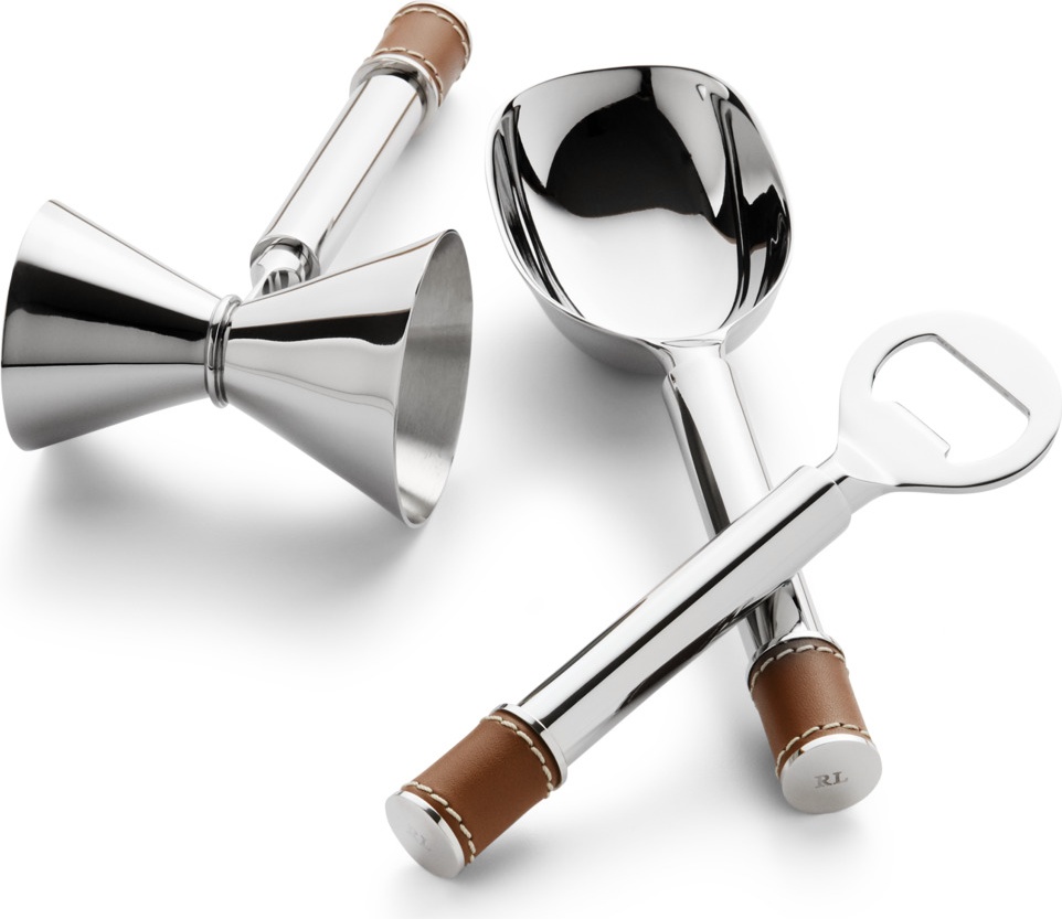 10652132 Ralph Lauren Home Набор инструментов для бара Ralph Lauren Home "Уайетт", (3пр) Сталь нержавеющая 