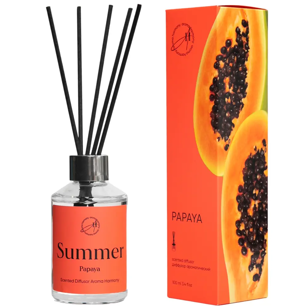 AROMA HARMONY Диффузор Summer Papaya с тропическим ароматом 89359597 STLM-1570818