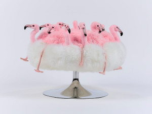 Полиэстер круглый пуф