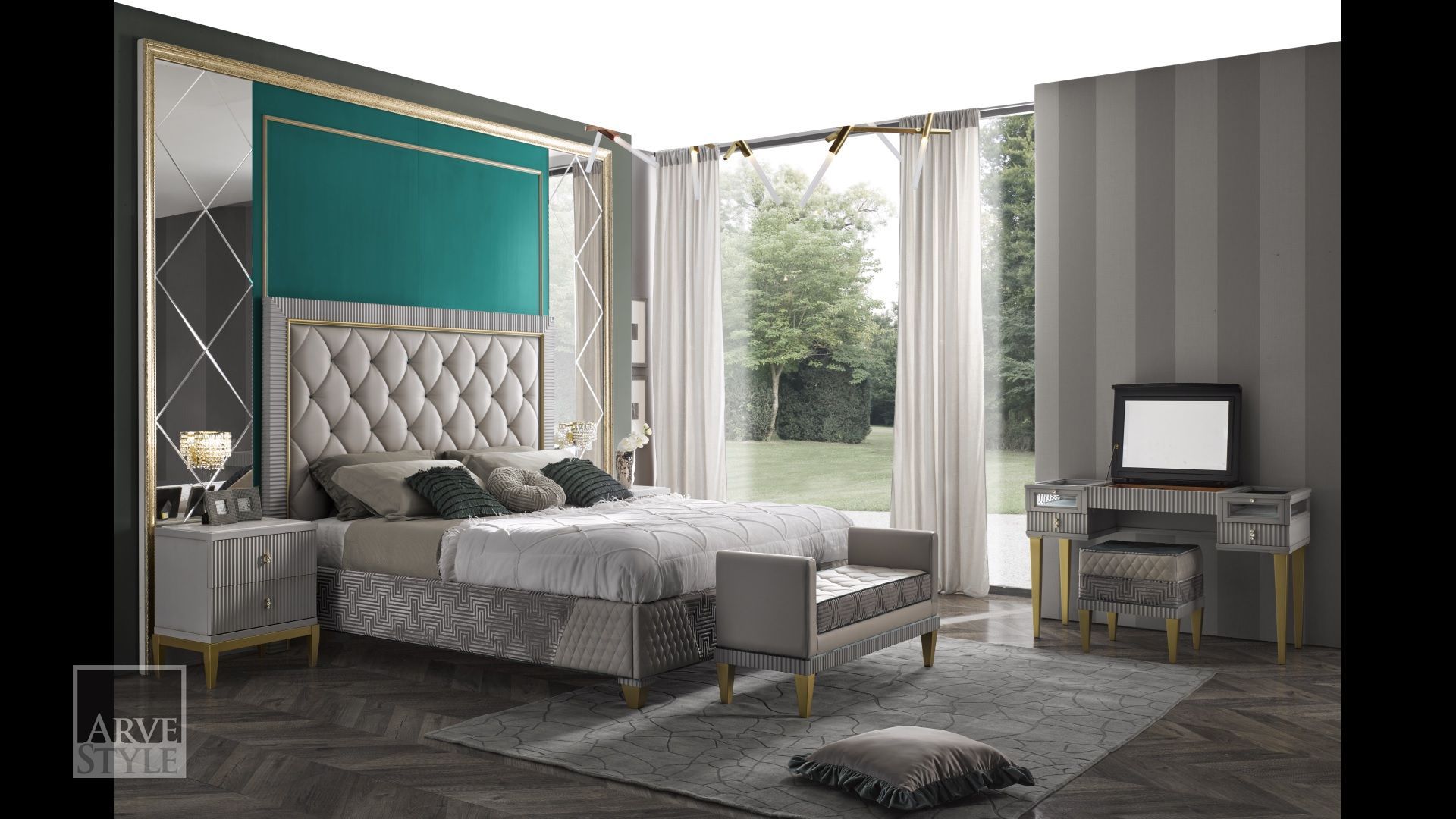 Квадратный пуф из ткани Arvestyle ARCH-00060916 - Вид №1