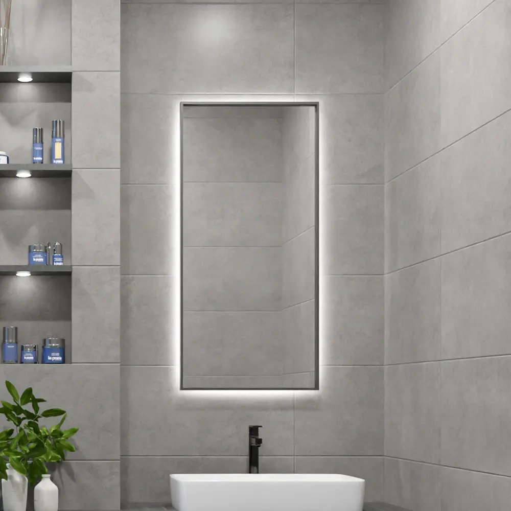 Azori Cruise - настенная плитка серый бетон для ванной комнаты 89401961 STLM-1565422