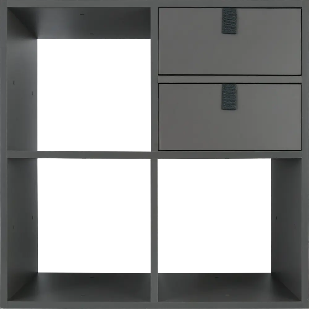 Стеллаж Spaceo KUB 4 секции 70x70x31.5 см ЛДСП цвет графит 82731883 STLM-2023026  - Вид №8