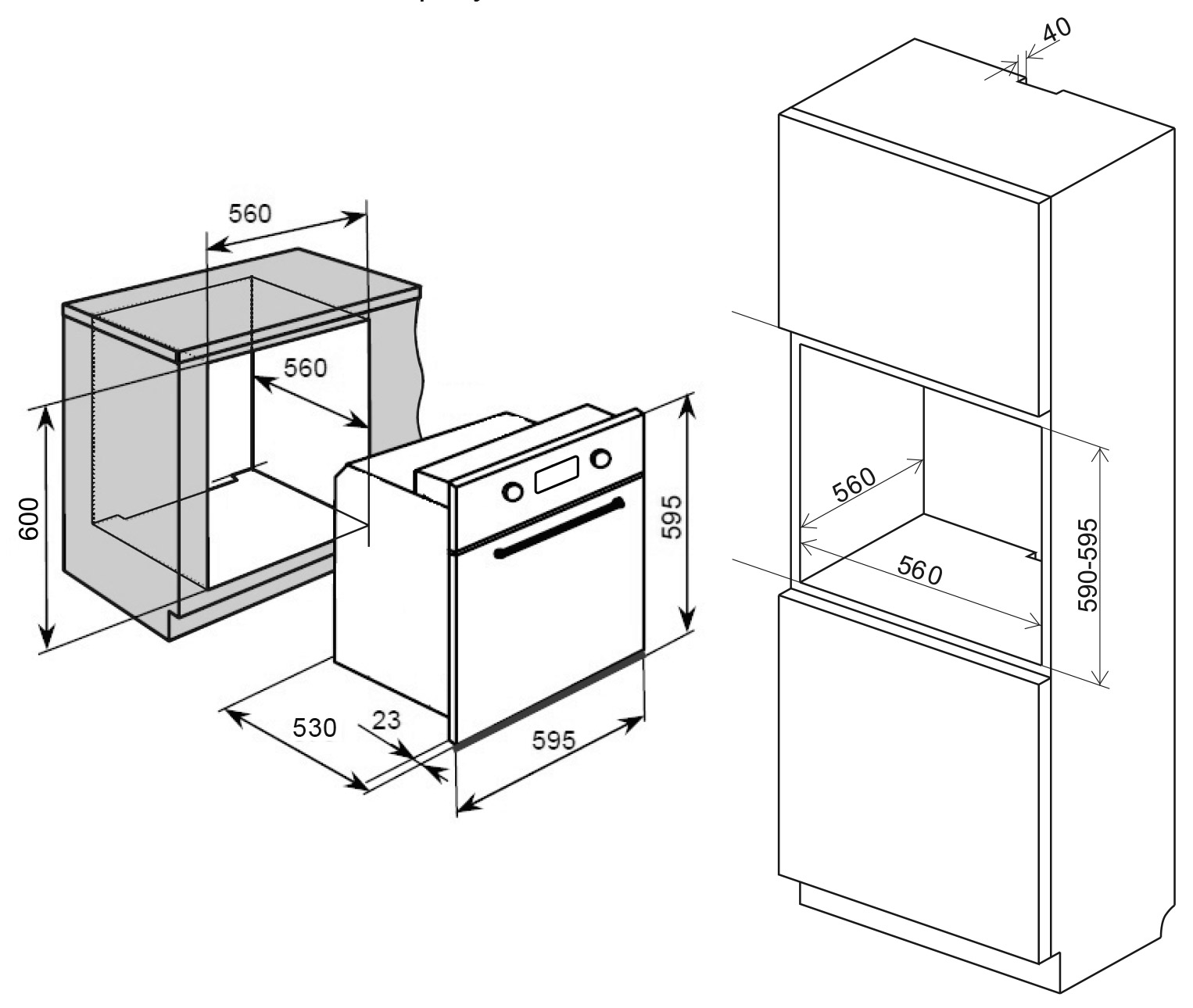 5349763 Электрический духовой шкаф LEX EDM 071 WH белый STDN-0050984 - Вид №11