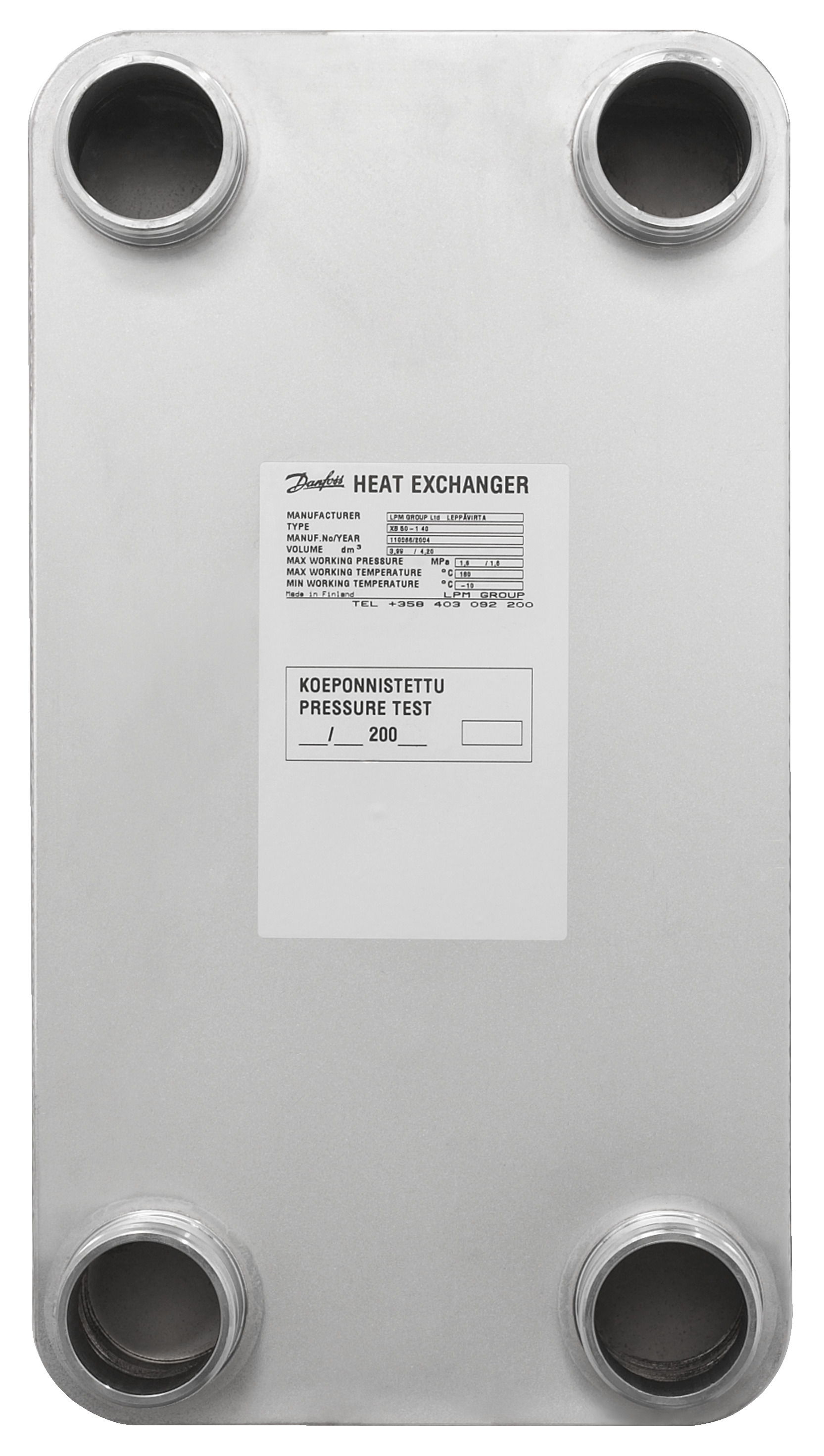 Danfoss Паяный пластинчатый теплообменник серии XB51L XB 51L-1 100 паяный пласт. теплообменник 004B1202  - Вид №11