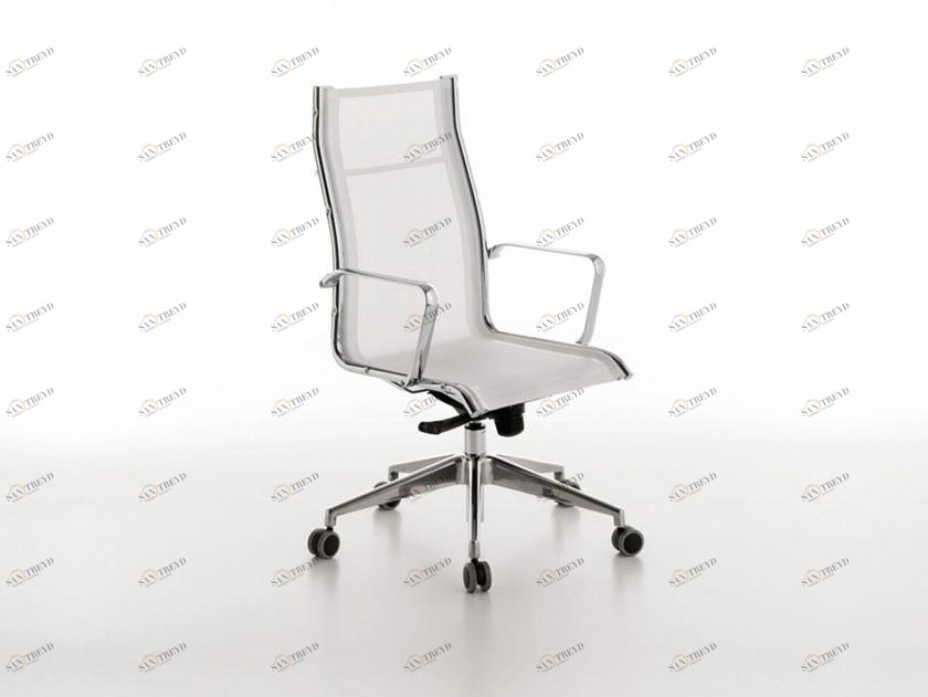 Manerba Поворотное офисное кресло из сетки с высокой спинкой Net U189g02