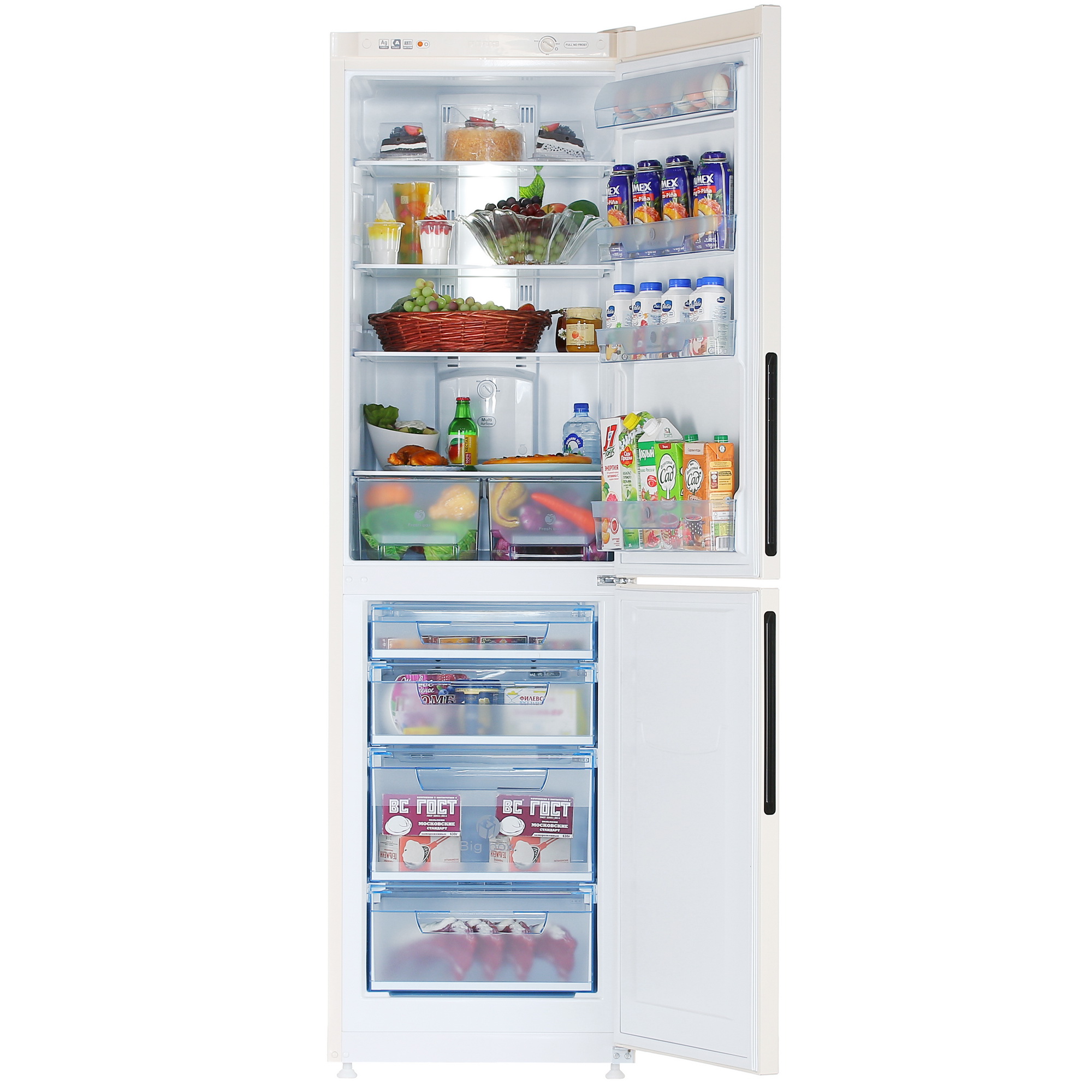 8140603 Холодильник с морозильником   Pozis RK-FNF-172BG бежевый STDN-0022171 - Вид №5