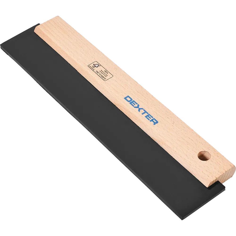 Резиновый шпатель Dexter 300 мм с деревянной ручкой 89124134 STLM-0078663