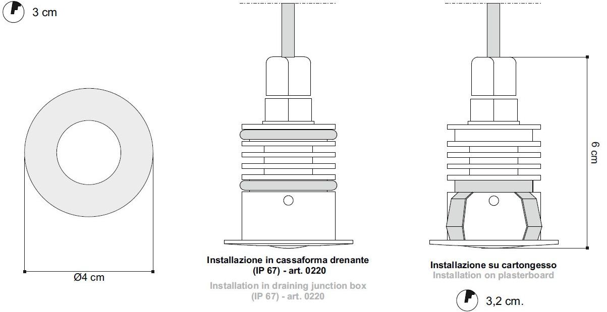 EGOLUCE Встраиваемый светодиодный уличный светильник Zeppelin 6384  - Вид №2