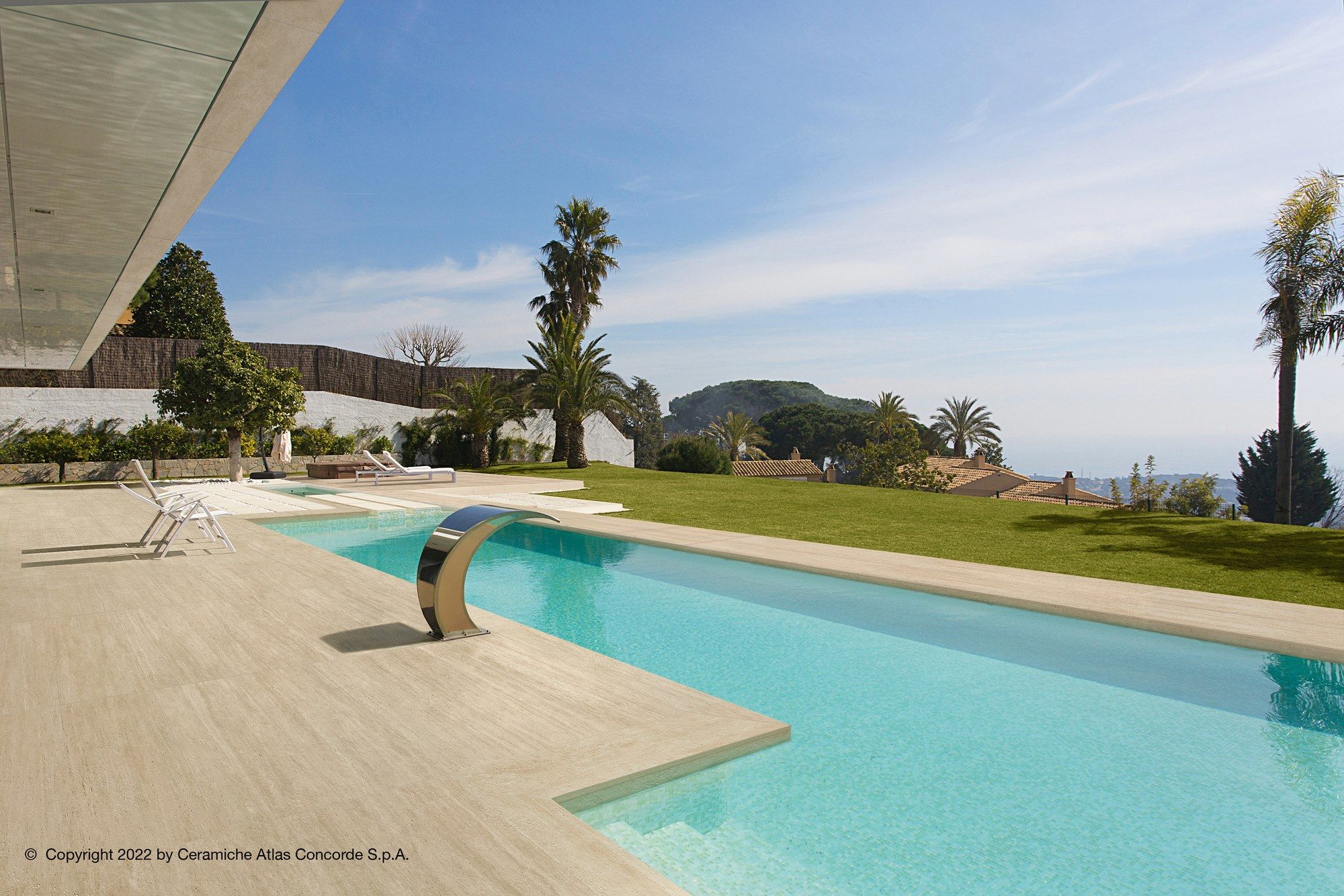 Напольная плитка из керамогранита с мраморным эффектом Atlas Concorde Marvel Travertine ARCH-00143855 - Вид №4