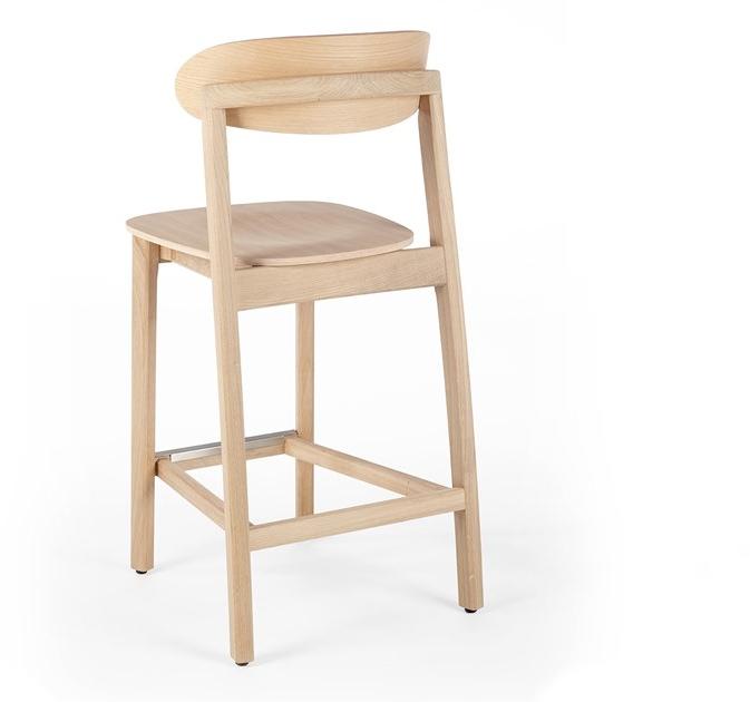 Wildspirit Высокий деревянный табурет с подставкой для ног Arch sun-id-1388173 - Вид №1