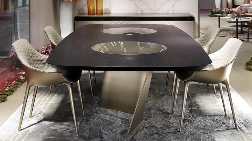 Reflex Прямоугольный стол из стеклянного мрамора Esse sun-id-1449353 - Вид №2