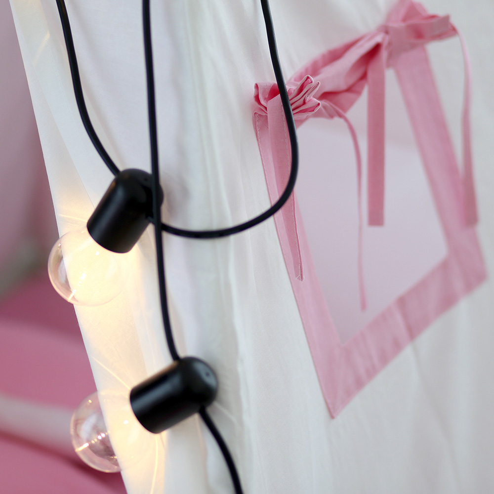 Вигвам Simple Pink с окном,карманом и флажками VAMVIGVAM SIMPLE PINK 281914 Белый;розовый Santreyd  - Вид №5