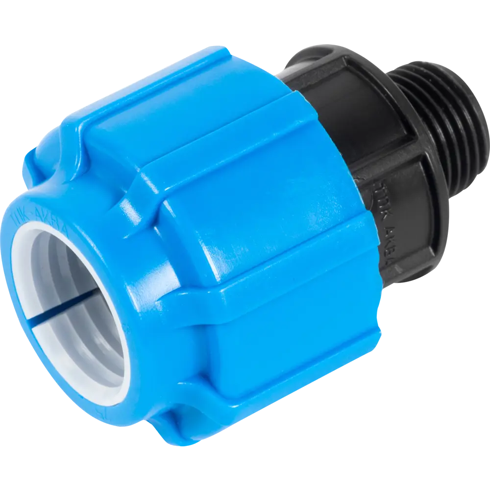 Переходная муфта ПОЛИТЭК 25 мм x 1/2" для соединения ПЭ труб с металлом 13503387 STLM-0003230