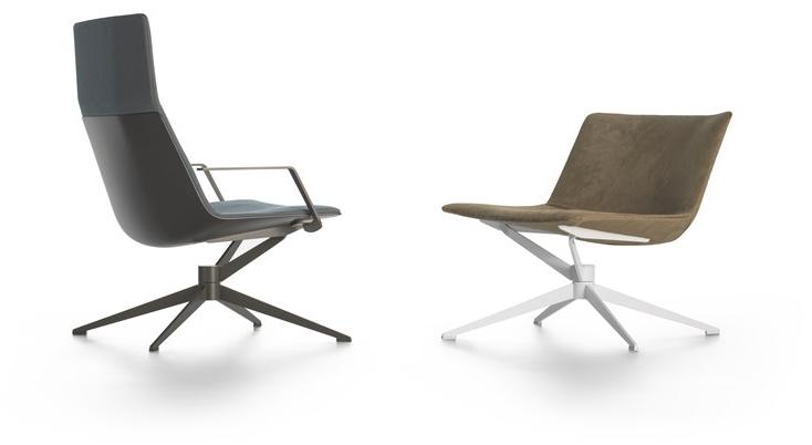 MDF Italia Кресло из ткани с 4 спицами и высокой спинкой Neil sun-id-1482969 - Вид №4