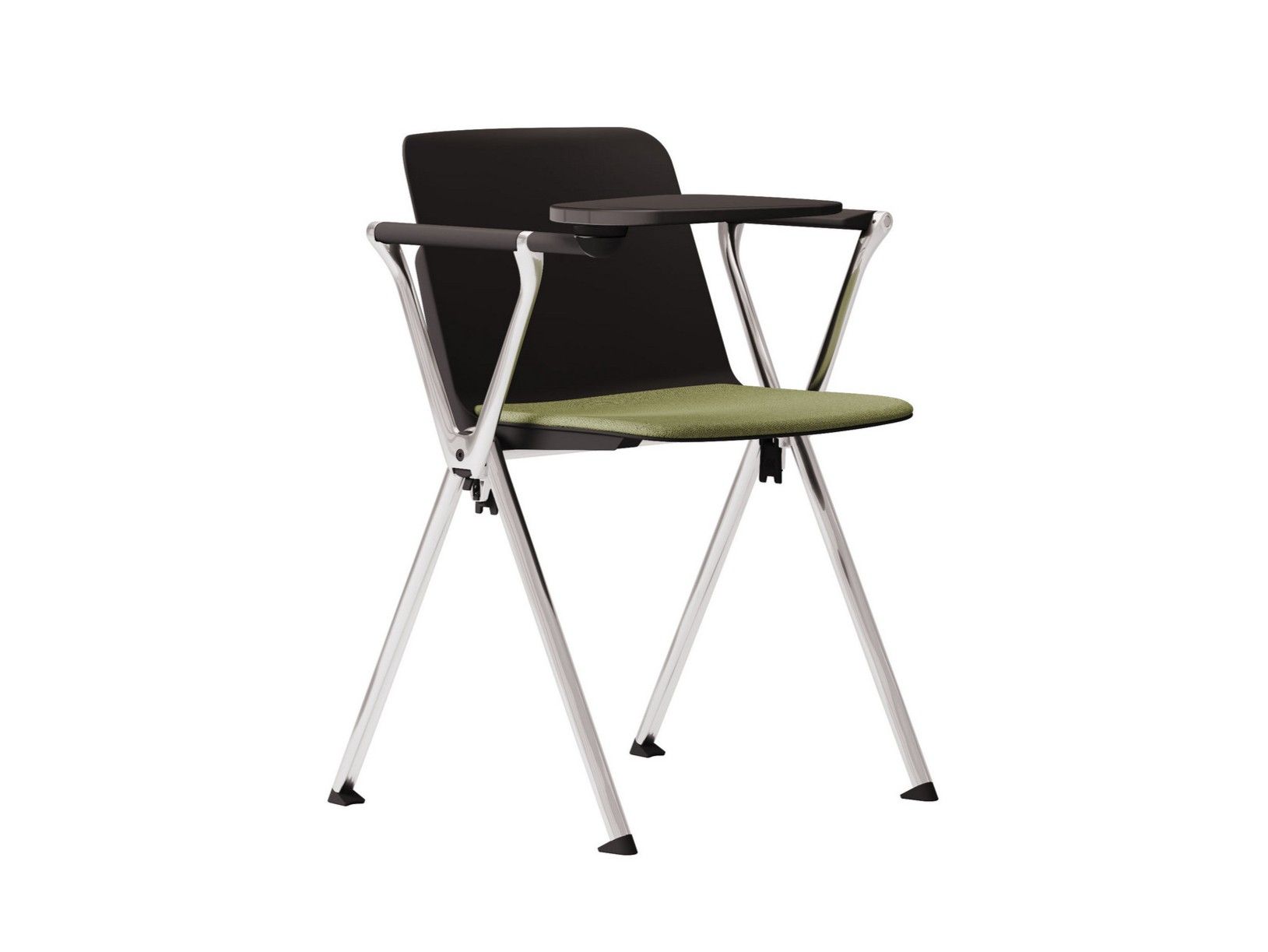 Стул для конференций из полипропилена с опрокидыванием Las Mobili художественная литература ARCH-00122374