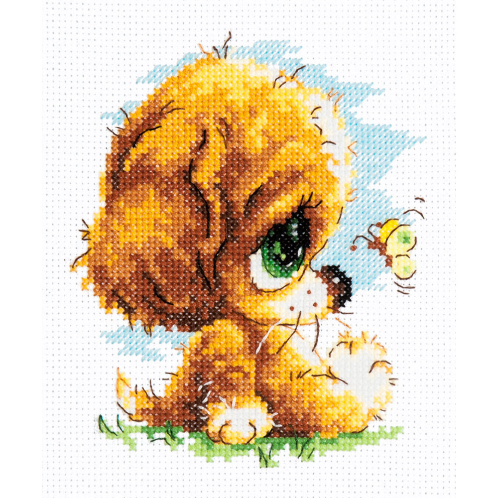 016-14 Милый глупыш Набор для вышивания Чудесная Игла 12 х 14 см Чудесная игла 