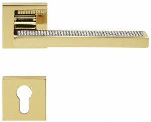 LINEA CALI' Ручка из хромированной латуни с кристаллами swarovski® на розе с замком Sintesi mesh