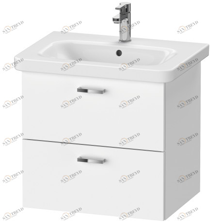 XB619501818 Тумбочка подвесная XBase #XB6195 580 x 448 мм Белый матовый, декор Duravit 