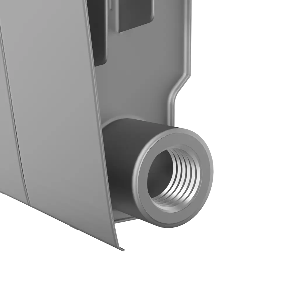Радиатор секционный Royal Thermo Biliner 350/87 8 секций боковое подключение биметалл серый STLM-2046915 - Вид №3