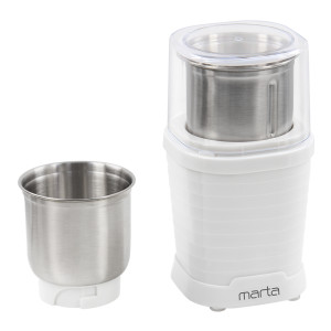 9058526 Кофемолка электрическая MARTA MT-CG2182B белый