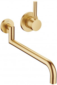 36881625-28 Смеситель настенный с отдельными розетками - латунь сатинированная Dornbracht Meta.02