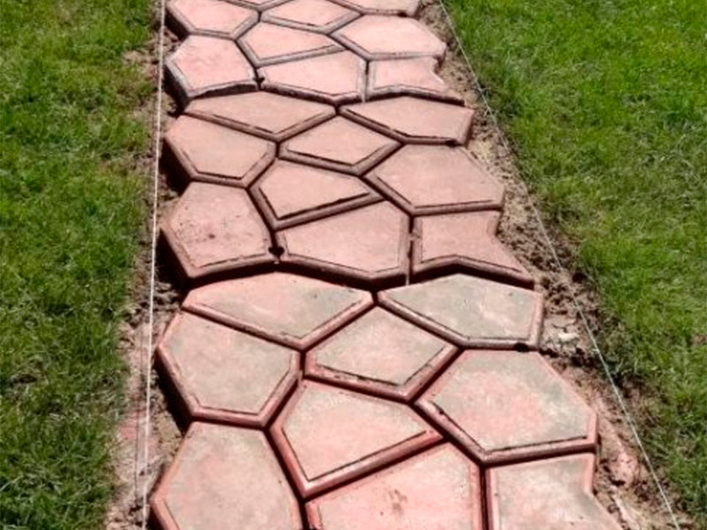 Форма для изготовления дорожек "Дорожка" 50*50*6 см ГеоПластБорд GPBST-255 - Вид №2