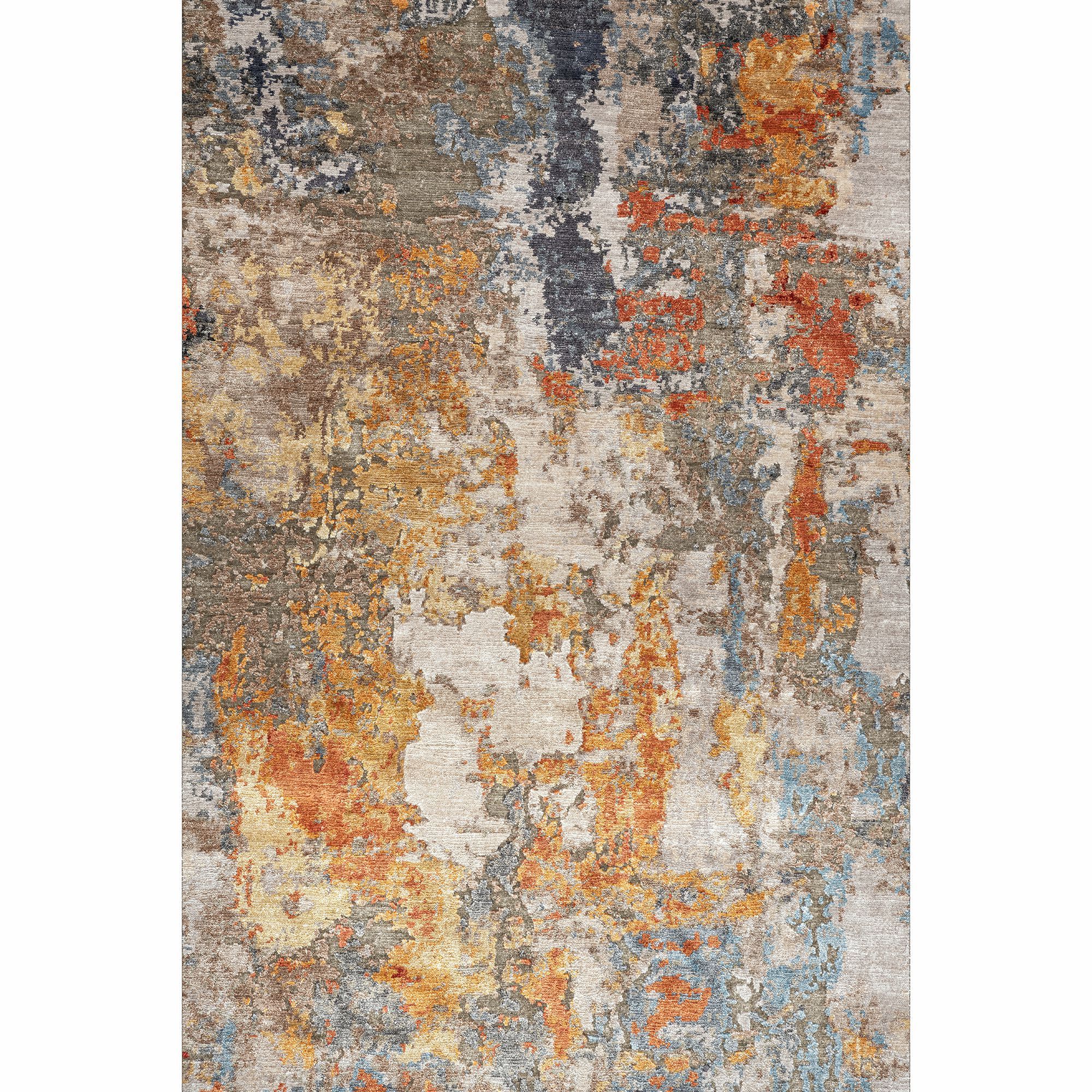 Индийский бамбуковый шелковый ковер Mantellassi 1926 MULTICOLOR ARCH-00145059 - Вид №3