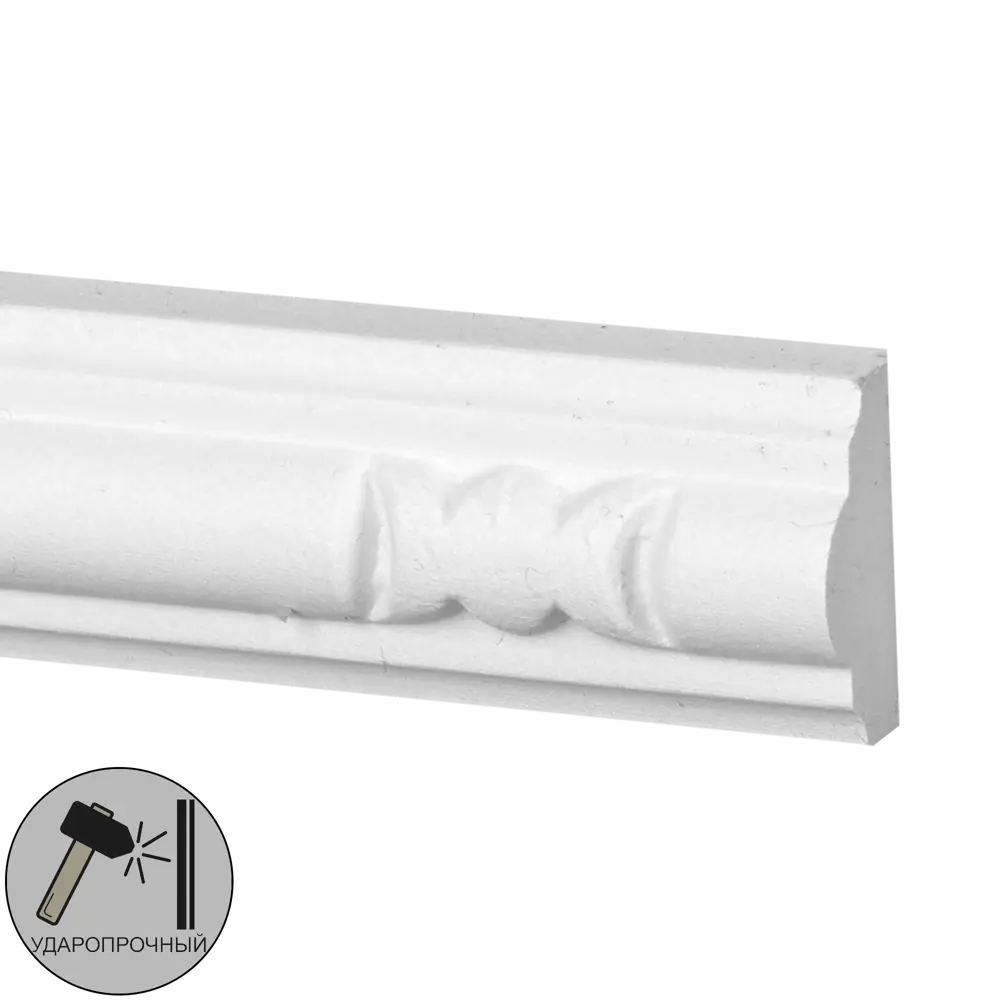 Молдинг настенный Decomaster 98010 белый 10x22x2000 мм STLM-2080110