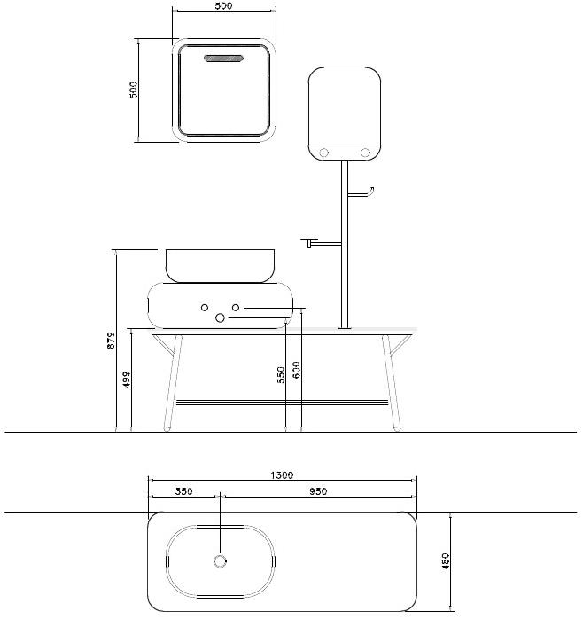 NOVELLO Тумба под умывальник с зеркалом Oblon sun-id-1435134 - Вид №10