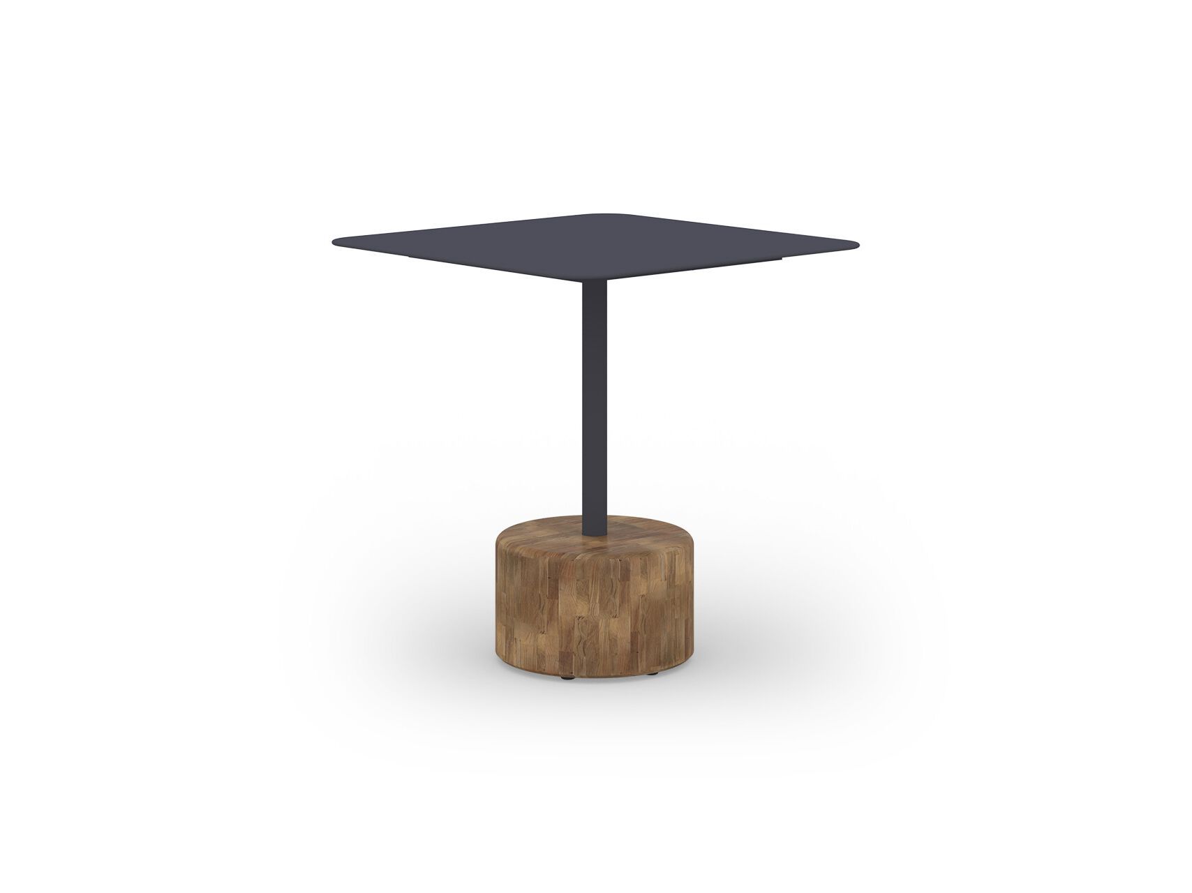 Квадратный стол с алюминиевым верхом и тиковым или каменным основанием MAMAGREEN Glyph ARCH-00109780